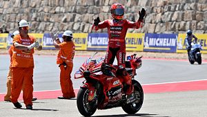 GP de Aragn MotoGP 2025: Marc Mrquez gana la carrera al sprint