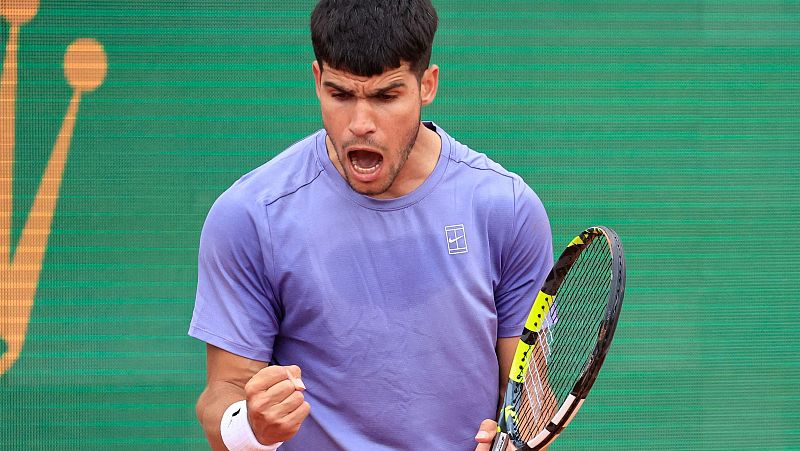 Alcaraz arrolla a Cerndolo en su debut en Montecarlo tras dejar las dudas atrs y se mete en octavos