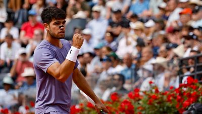 Alcaraz se asegura el nmero 2 del mundo tras su victoria ante Draper en los cuartos de Roma