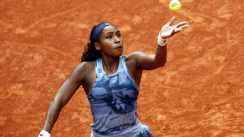 Coco Gauff durante la final de Roland Garros 2025